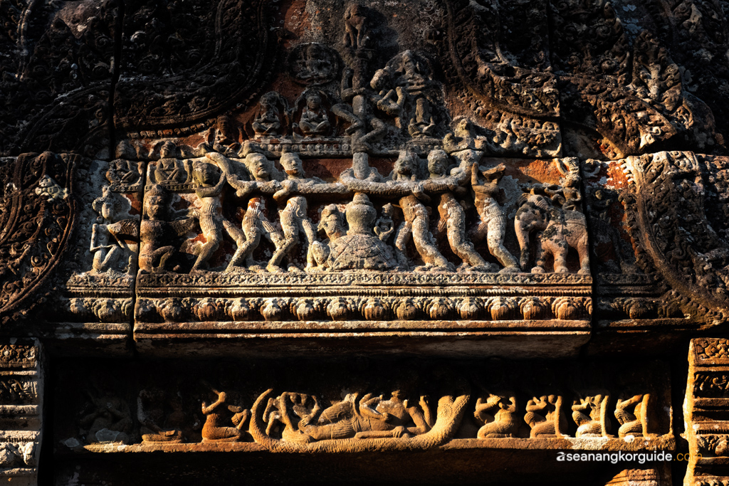 Private tour: Intricate sculpture at Peah Vihear Temple - Cambodia