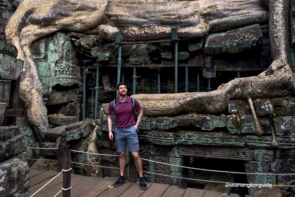 Giant tree root at Ta Prohm Temple